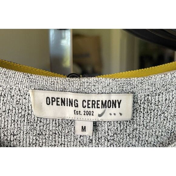 Opening Ceremony Women's Gray Knit Short Sleeve Dress Size Medium - Picture 4 of 6